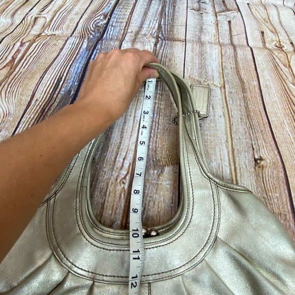 FINAL SALE‼️ Coach ergo gold Metallic leather bag - Picture 11 of 12